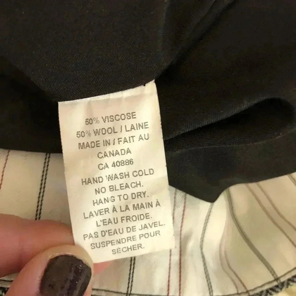 𝅺Dagg and Stacey gray tweed skirt with ruffle bottom skirt size Large - Picture 8 of 13